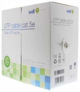 Cablu UTP CAT5e 8 fire din cupru 0.49mm Well