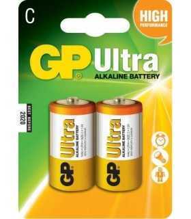 Baterii alcaline R14 C 2buc/blister Ultra GP