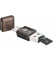 Cititor de carduri USB C USB 2.0 Micro SD SDHC SDXC Goobay
