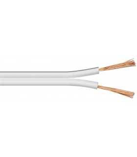 Cablu difuzor alb 2x0.75mm CCA Goobay