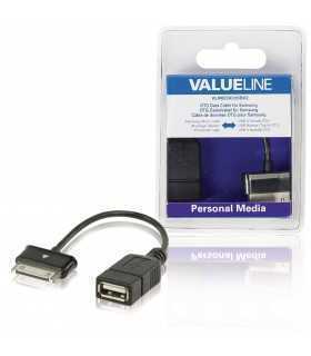 Cablu adaptor OTG Samsung 30 pini tata - USB A mama 0.2m Valueline