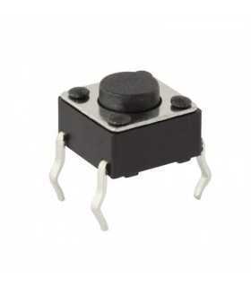 Microintrerupator 1 circuit 0.05A 12VDC OFF-(ON) buton 2.5 mm fara retinere