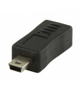 Adaptor USB 2.0 USB micro USB B mama - mini USB 5 pini tata Valueline