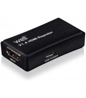 Adaptor prelungitor HDMI pana la 35m 4K V1.4 Well