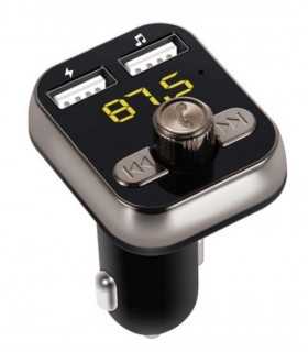 Modulator FM auto cu 2x USB 2.1A+1A +microSD +Bluetooth V4.0