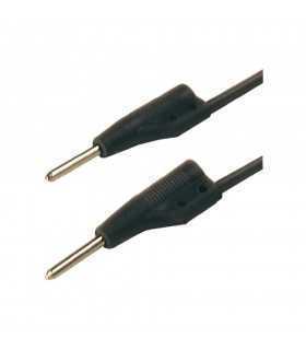 Cablu pentru masurat cu conectori de 2mm 1m negru