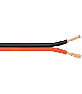 Cablu difuzor rosu/negru 2x0.75mm cupru OFC 2x42/0.12mm Goobay