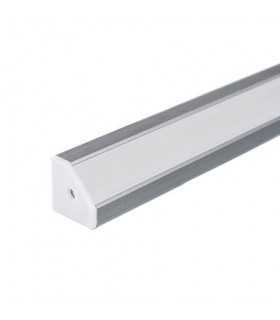 Profil aluminiu pentru banda LED 2m 19mm x 19mm mat V-TAC
