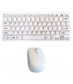 Tastatura +mouse Wirelees mini alba TED