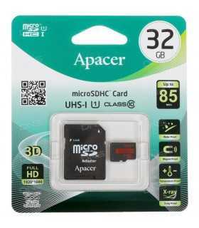 Card microSDHC UHS-I Apacer 32GB clasa10 cu adaptor SD