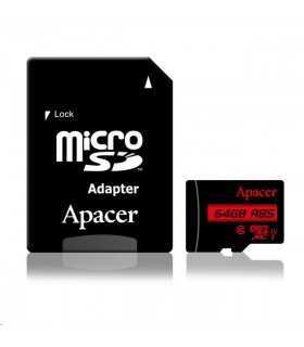Card microSDXC UHS-I Apacer 64GB clasa10 cu adaptor SD