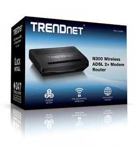 Router N300 Wireless ADSL 2/2 +modem Trendnet