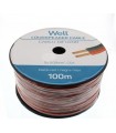 Cablu difuzor CCA rosu/negru 2x2mm Well