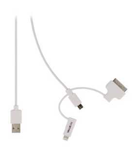 Cablu USB 2.0 - micro USB lightning 30p 1m alb VALUELINE