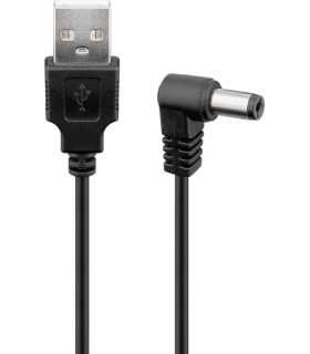 Cablu USB-DC 5.5x2.1mm 0.5m Goobay