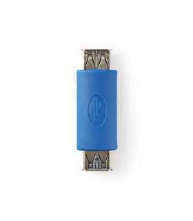 Adaptor USB 3.0 USB A mama - USB A mama albastru Nedis