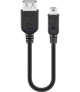 Cablu adaptor USB A mama la mini USB tata 20cm Goobay