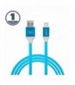 Cablu de date si incarcare USB Type C invelis siliconic 1m 2.1A Delight