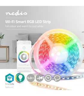 Banda LED 5050 5m Smart Wi-Fi Nedis RGB 2700.6500 5m