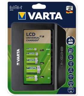 Incarcator universal acumulatori AA AAA C D 9V USB 57688 101 401 Varta