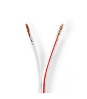 Cablu difuzor 2x 2.50mm CCA alb Nedis