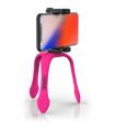 Selfie stick flexibil cu telecomanda bluetooth inclusa roz GekkoXL Zbam