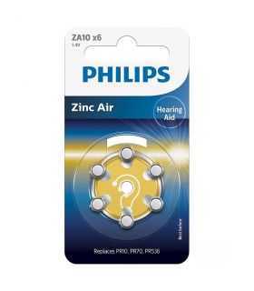 Baterii auditive ZA10 1.4V ZINC AIR blister 6buc PHILIPS