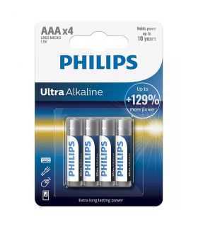 Baterii ULTRA alkaline AAA LR3 blister 4buc PHILIPS