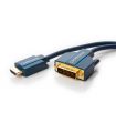 Cablu Profesional 1m HDMI - DVI 24+1 Ultra HD 4K 60Hz cupru AWG30 aurit Clicktronic