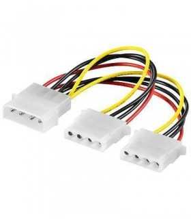 Cablu adaptor molex 5.25 la 2x5.25 molex 15cm Goobay
