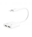 Cablu adaptor conector iPhone Lightning - 2x iPhone Lightning 0.2m 2A XO-NB172A