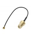 Cablu adaptor IPEX mama 90 grade - SMA mama drept 50cm JC Antenna AD.ANT.021.4