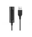 Adaptor audio USB pentru casti Jack 3.5 mm 1.5m negru Sandberg 134-17