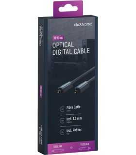 Cablu optic Profesional TOSLINK - TOSLINK 0.5m Clicktronic