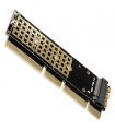 Adaptor PCI-E 3.0 16x - M.2 SSD NVMe SSD pana la 80mm low profile AXAGON NVME PCEM2-1U