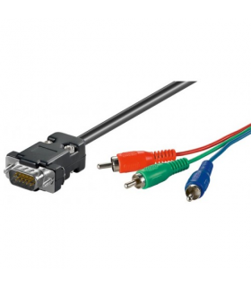 Cablu VGA la RCAx3 RGB 2m Goobay