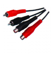 Cablu prelungitor 2x RCA 3m mama-tata Cabletech