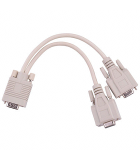 Cablu adaptor VGA la 2 VGA mama Cabletech