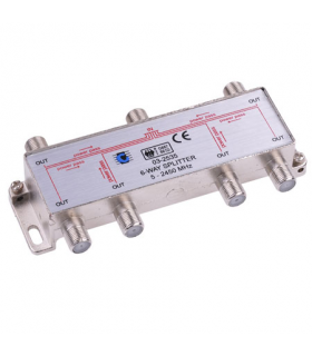 Spliter 6 cai power pass 5-2450Mhz Cabletech