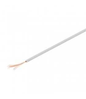 Cablu cupru multifilar izolat 10m alb 1x0.14mm Goobay