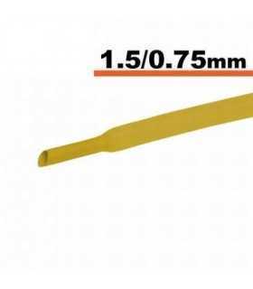 Tub termocontractibil galben 1.5mm/ 0.75mm 0.5m