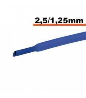 Tub termocontractibil albastru 2.5mm/ 1.25mm 0.5m