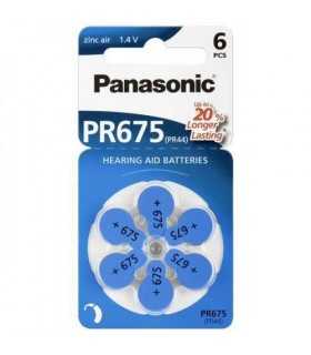 Baterii aparate auditive PR675 V675 HA675 PR44 Panasonic 6buc